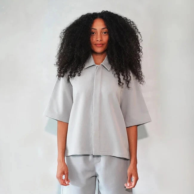 BOXY SHIRT DARK GRAY