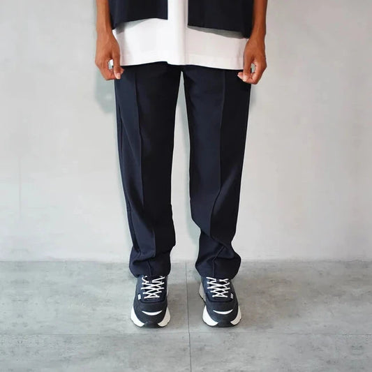 BOXY FIT TROUSERS DARK BLUE