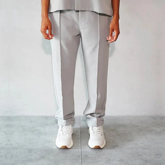 BOXY FIT TROUSERS LIGHT GRAY