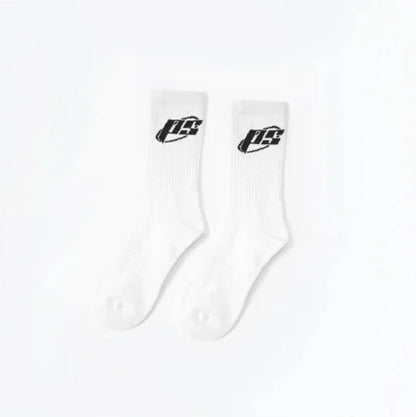 BLACK PS LOGO SOCKS